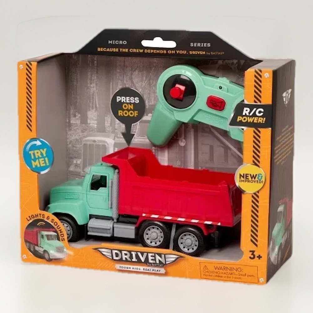 Driven by Battat Micro Series Remote Control Dump Truck with Lights & Sounds - Picture 5 of 16